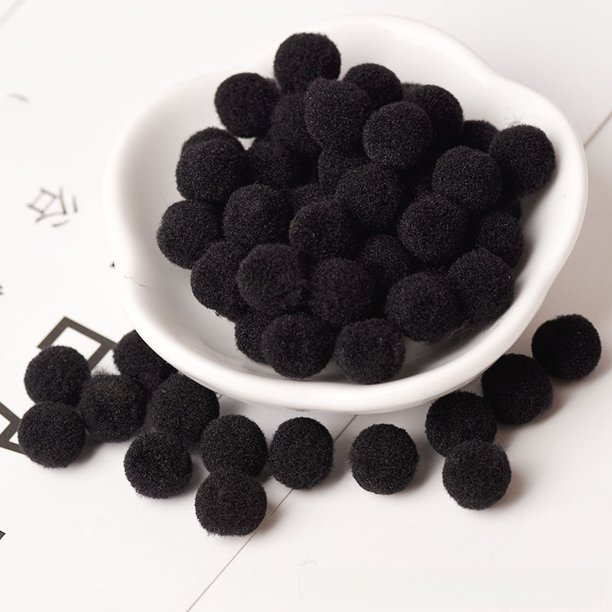 Bola de peluche de color elástico de 10 a 30 mm de alto, bola de pelo pequeña para niños de jardín de infantes, accesorios hechos a mano para bricolaje, bola de pelo