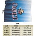 thumbnail image 3 of Dallas Baptist University Logo Fleece Blanket, Very Soft Microfiber Flannel Blanket for Couch Warm and Cozy for All Seasons, 3 of 6