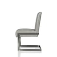 thumbnail image 3 of Leatherette Upholstered with Dining Chair with Cantilever Base, Gray, 3 of 3