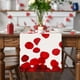 thumbnail image 5 of Xihbxyly Bandera de Mesa Floral, Elegante Diseño de Lino, Decoración Romántica para San Valentín, Decoración de Sala de Estar, Perfecta para Fiestas de Té, Fácil de Limpiar, Tamaño 30 X 50 Cm, 5 of 5