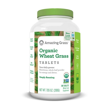 Amazing Grass Organic Wheatgrass Tablets, 200 Ct