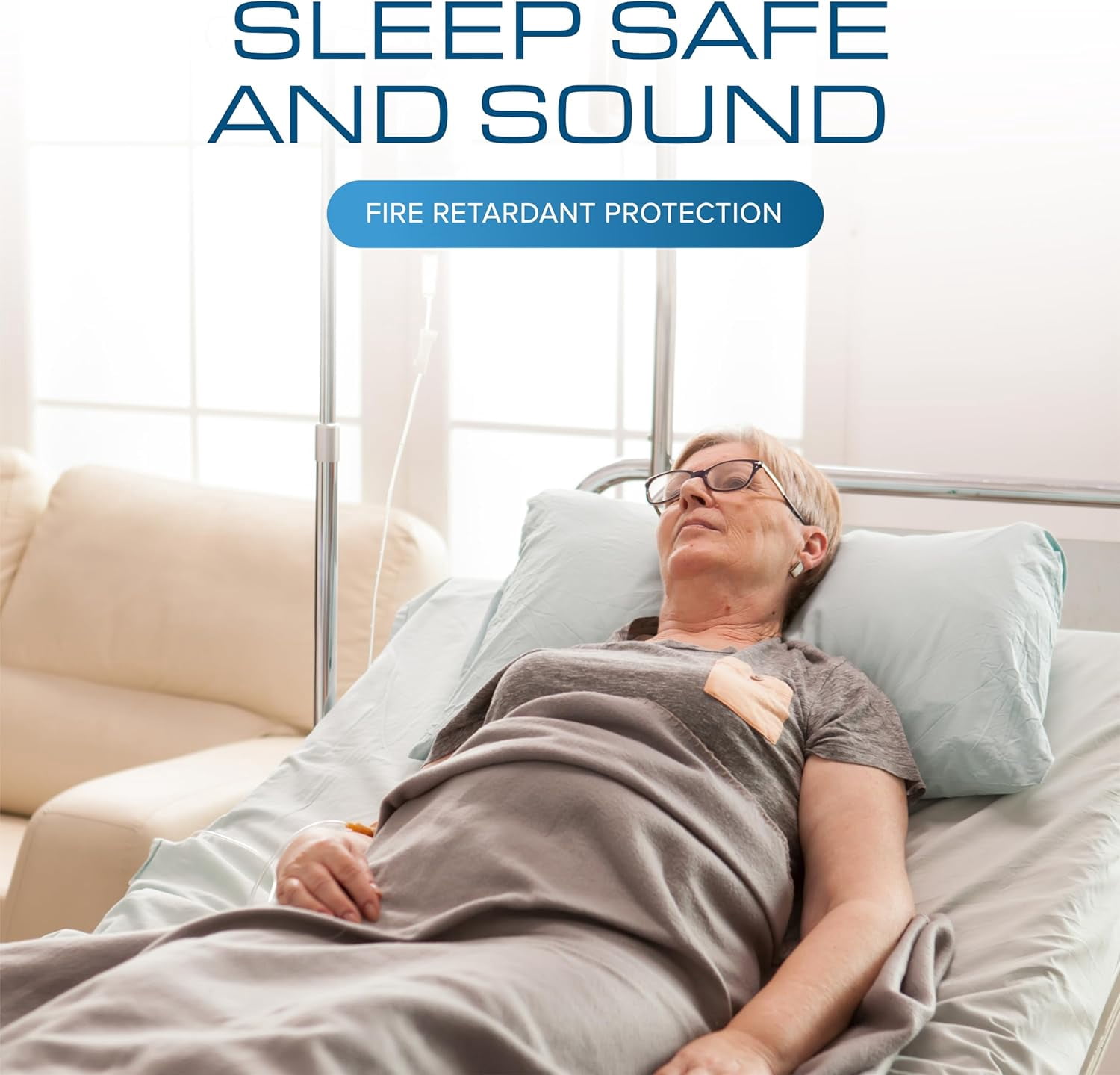 K2 Health Products Homecare 6" Cushioned Twin Firm Foam Hospital Mattress with Removable Cover