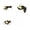 3PC-ABC, variant on Halloween Black Devil Hand with LED Candle Wall Mount - Spooky Ghost Demon Arm Mounted Front Door Porch Indoor Gothic Party Decor Prop
