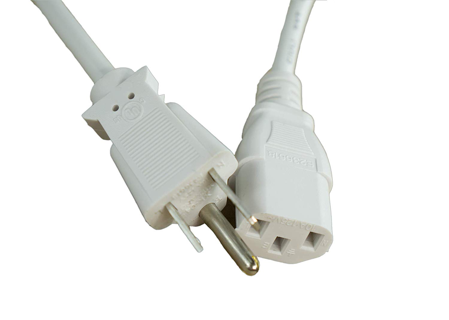 OMNIHIL (15FT-WHT) AC Power Cord for Crown XTi4002 DriveCore Two Channel 1200W At 4 ohms Power Amplifier - image 1 of 6