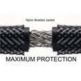 thumbnail image 5 of PrimeCables 15ft HDMI 2.0 Cables with Nylon Jacket Mamba Series,Black, 5 of 5