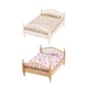 thumbnail image 1 of Cama de Madera para Casa de Muñecas en Miniatura con Estilo Único, 1 of 9