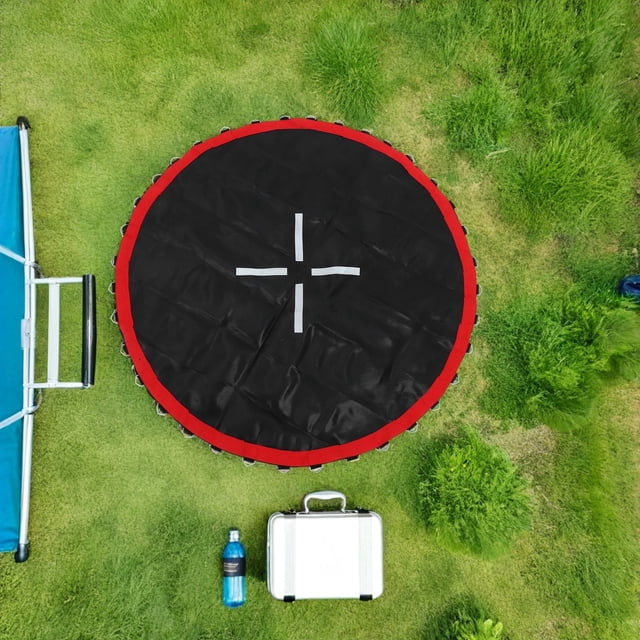 HONMEET Coussin de Remplacement pour Trampoline pour Activités Familiales Noir 1ensemble