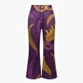 thumbnail image 5 of Womens Sweatpants Plus Size Printed Loose Casual Stylish Wide Leg Sweatpants Women Dark Purple 3Xl, 5 of 5