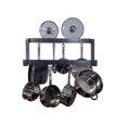 thumbnail image 1 of Rogar 1251 Offset Double Wall Mounted Pot Rack in Hammered Steel, 1 of 1