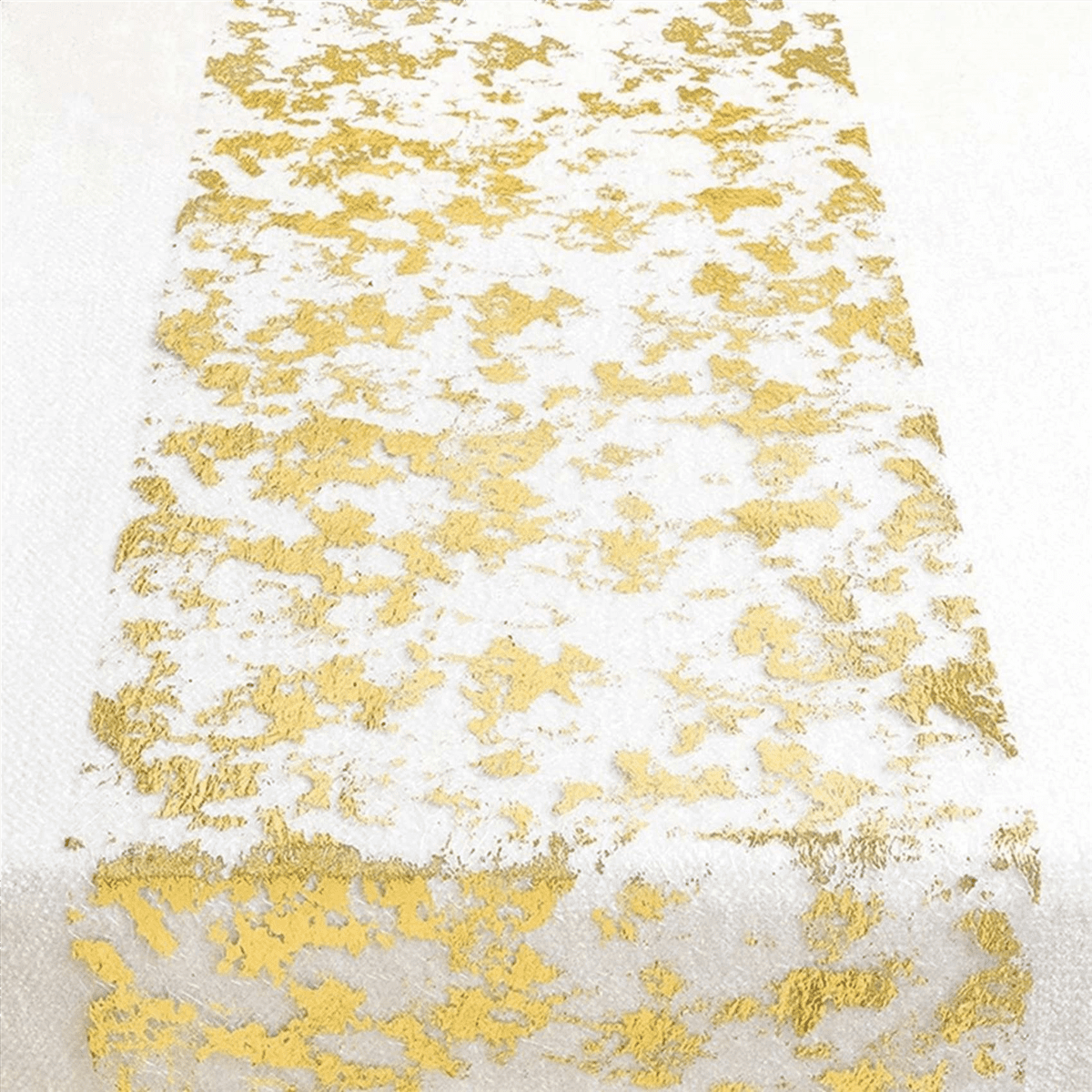 8Pcs Table Runner, Sparkling Polyester Tulle Ribbon Roll with Gold Foil,Birthday Wedding Christmas Decor