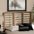 thumbnail image 4 of Bowery Hill Rubber Wood Ash Walnut Headboard Rectangular Spindle Design 50" x 57.4" x 0.8" Unassembled, 4 of 7