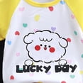 thumbnail image 4 of Toddler Boy Summer Outfit for 3-4 Years Toddler Boy Girls Clothes Summer Short Sleeve Truck Print T-Shirt Tops Solid Color Elastic Shorts Set 2Pcs Cartoon Print 2PCS Set,A58-Yellow, 4 of 4