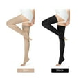 thumbnail image 2 of Thigh High Stocking Open Toe Socks Pressure Support Hose Anti-Slide Silicone Dot High Elastic Stocking, 2 of 7