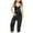 Black, variant on Odeerbi 5-14 Years Kids Girls Summer Jumpsuit Paw Print Camisole Romper Casual Overalls Bib Overall Pantss with Pockets