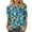 Multicolor Plus Size Blouse for Women_x, variant on CYMMPU Spring Tops Round Neck Loose Fit Tunic Tops Boho Blouses for Women Dressy Casual Fall Fashion Shirts 3/4 Sleeve Flower Pattern Lightweight Basic T-Shirts Multicolor XXXXXL