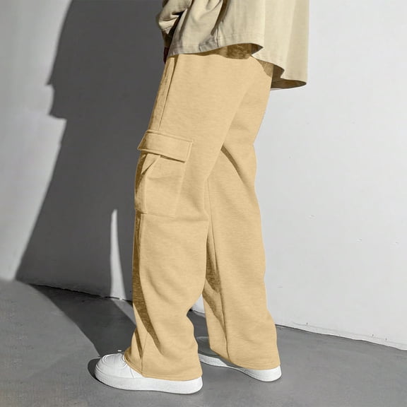 Girls' Cargo Pants Khaki Sweatpants Men Straight Leg Regular Quick Dry Lightweight Hiking Pants Spring Fall Leggings 9-10 Years