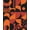 Orange, Pattern 4, variant on Design&I 8'x10' Washable Area Rug Sleek Flatweave Pet Friendly Orange Black Geometric Retro Design Bold Abstract with Leaf Motifs for King Size Bedroom, Under Bed