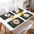 thumbnail image 2 of Wobogo The World Tree Placemats Coasters Set of 4 Heat-resistant Non-slip Easy to Clean Square Dinner Plate Mat, 2 of 8