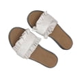 thumbnail image 4 of Sandalias de mujer, zapatillas de verano de playa planas para mujer, sandalias planas, diseño a prueba de futuro, 4 of 8