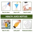 thumbnail image 4 of 12 de Jugo de Plástico de 8 Oz con Tapas una Prueba de Manipulación, Recipientes de Jugo Transparentes Reutilizables con Etiquetas, Embudo y Cepillo, 4 of 7
