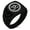 Black, variant on Stainless Steel Sacred Lotus Sanskrit Om Chevron Pattern Biker Style Polished Ring