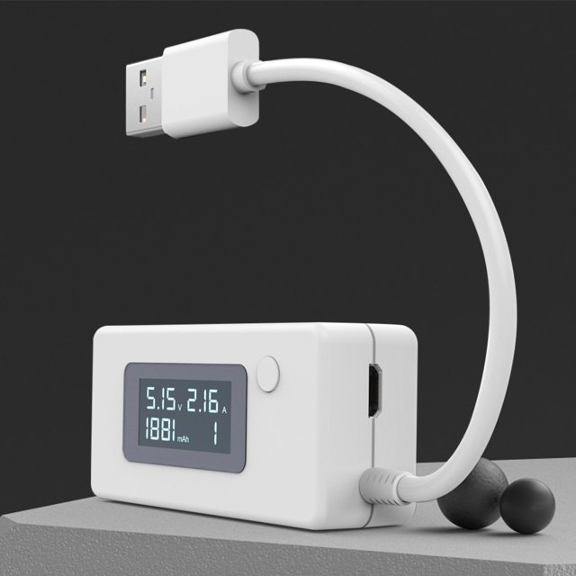 Medidor de voltaje de corriente de capacidad de cargador USB LCD para banco de energía de teléfono