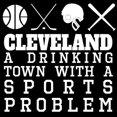 thumbnail image 3 of CafePress - Cleveland Drinking Town Sports Problem Pajamas - Women's Dark Pajamas, 3 of 4