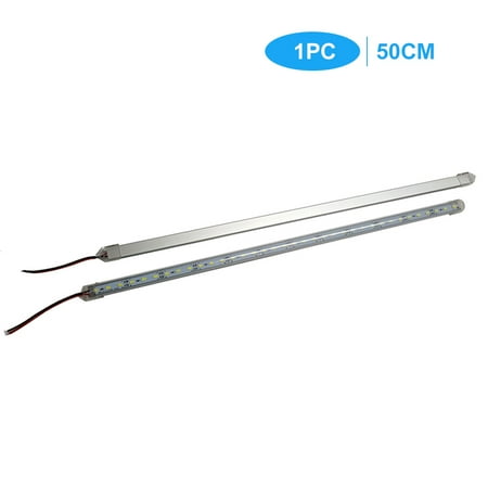 

MABOTO Under Cabinet Strip Lights Car LED Interior Strip Light Rigid Hard Bars Tube Transparent Cover 50cm 1PC