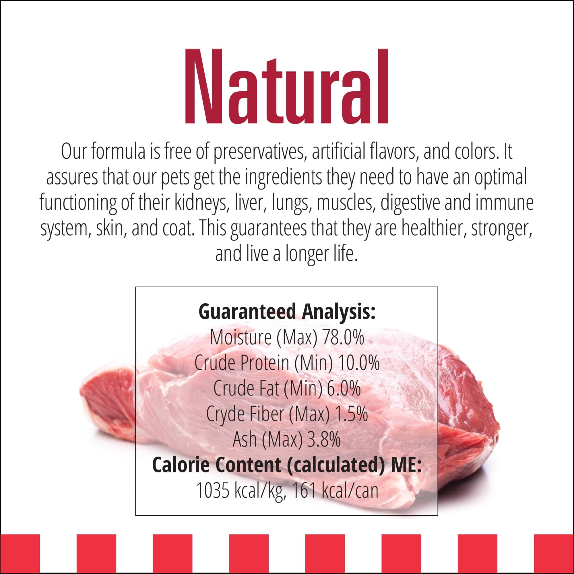 Livelong Healthy & Strong: 24 Pack: Yummy Meats - 5.5oz Cans, Wet Cat Food, High-Quality Meat, High Protein, All Natural, No Preservatives,