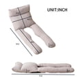 thumbnail image 3 of Jopath U-Shape Full Body Recliner Chair Adjustable Head & Waist U-Shape Lazy Sofa Recliner - Perfect For Sleeping, Reading Seat Depth 72.83 For Living Room, Bedroom, Office, 3 of 9