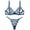 Blue, variant on Womens Matching Underwear and Bra Lace Mesh Bralettes Set Breathable V Neck Push Up Strappy Floral Embroidered Underwear 2 Piece Pink L