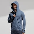 thumbnail image 6 of JoveMarine Men and Women UPF 50+ Sun Protection - Lightweight Fishing Shirts for Men Long Sleeve Zip Up Hoodie Couple Skin Sun Protection Breathable Water Resistant Workwear,Dark Gray M, 6 of 7