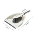 thumbnail image 4 of Meitianfacai Dustpan And Brush Set Handheld Dustpan And Brush Comfortable Grip, Brush And Dustpan For Sofa, Tabletop, Bedroom, Tent Cleaning, 1 Piece Beige, 4 of 9