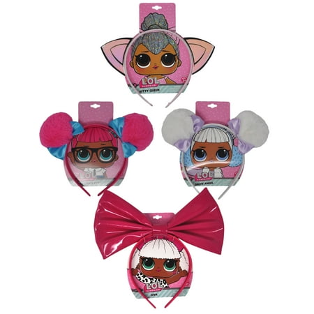 4 Pack  LOL Surprise  Headbands Diva Snow Angel Teacher's Pet Kitty Queen