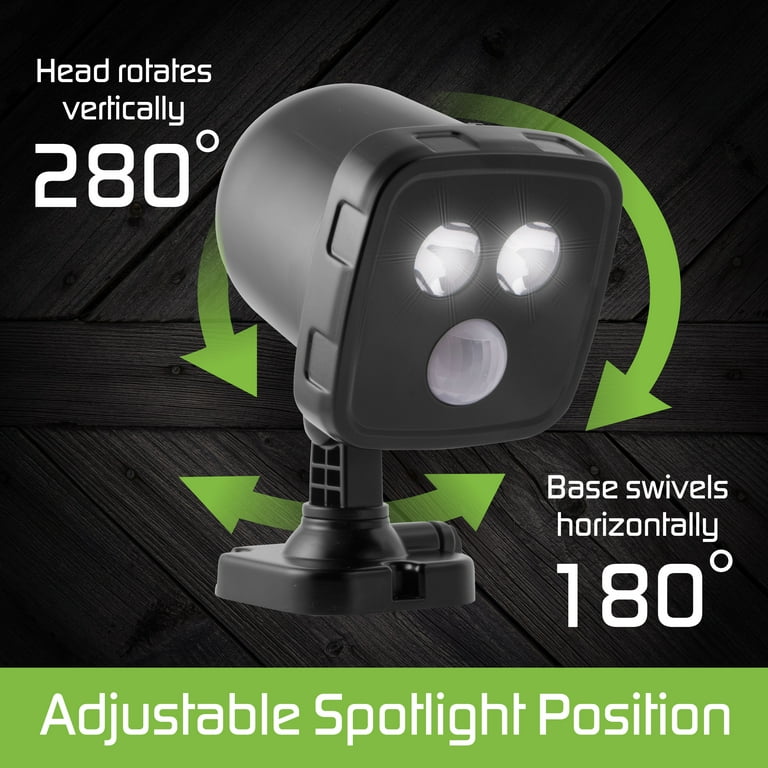 Energizer Motion-Activated Wireless Outdoor LED Spotlight, Battery Operated, 38420 Energizer Motion-Activated Wireless Outdoor LED Spotlight, Battery Operated, 38420
