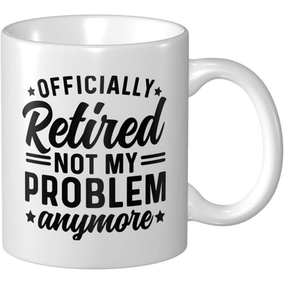 Retirement Gifts for Women Men 2024, Retirement Party Decorations Mugs, Funny Officially Retired Coffee Mug for Dad Mom Grandma Grandpa Teachers Boss Coworkers Friends 11oz Ceramics Cup