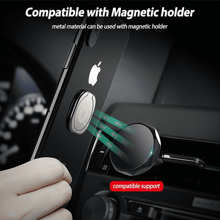 スマホアクセサリー DEEP RACER 360 Ring Phone Holder Ultra Thin Magnetic Cell Phone Accessories Gripper: 360