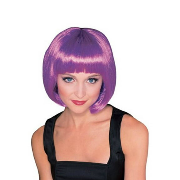 Super Model Purple Wig Generic One Size Female Adult Fancy Dress Party Book Week Halloween