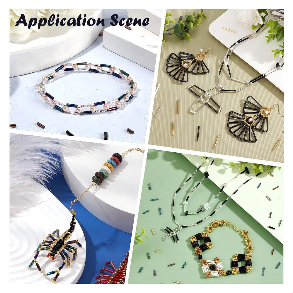 1bag Glass Beads Round Hole Opaque Colours Black 20x2.5mm Hole: 1mm about 2250pcs/bag