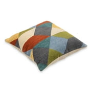 Mainstays Decorative Throw Pillow, Geo, Multi, 18 Square, 1 per Pack