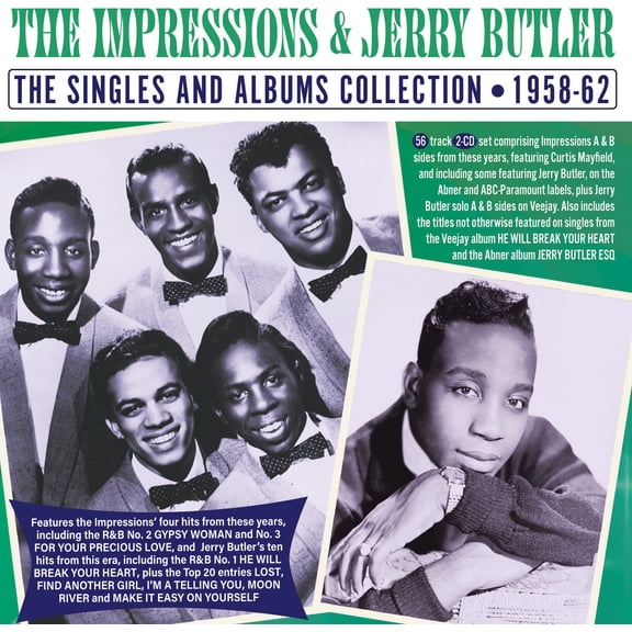 The Impressions & Jerry Butler - The Singles And Albums Collection 1958-62 - Music & Performance - CD