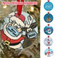 thumbnail image 1 of Xihbxyly Ventas de Liquidación 6 Adornando Navideños 2024, Adornando Colgantes para Árbol de Recuerdo con Máscara de Papá Noel, 1 of 7