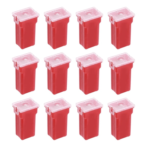 12 Pcs Tall profile Car Fuses,32V DC 50A Box Shaped Cartridge Fuse Automotive