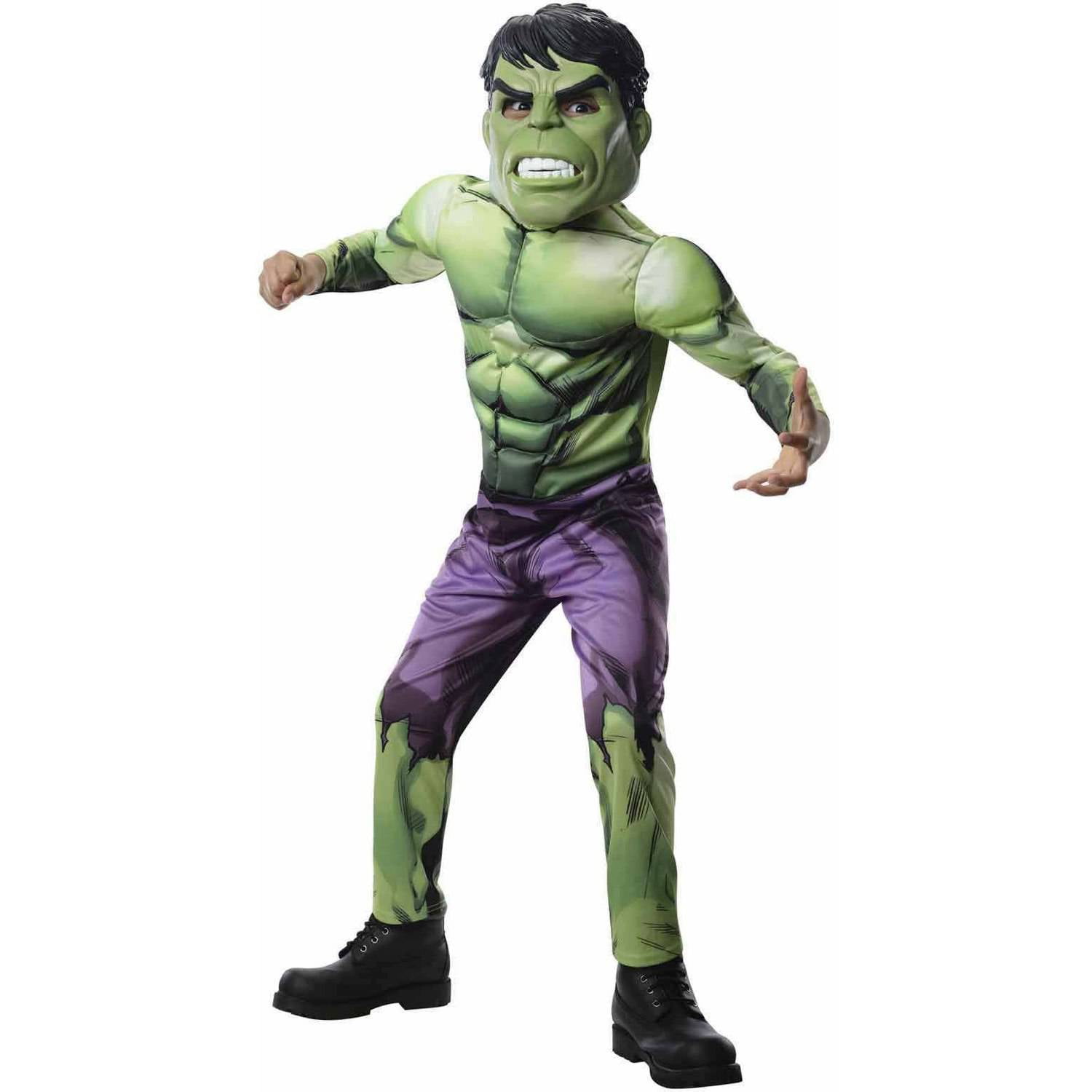 Hulk Deluxe Muscle Avengers Endgame Marvel Superhero Dress Up Boys Costume 