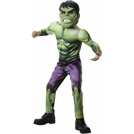 Boy's Deluxe Muscle Hulk Halloween Costume