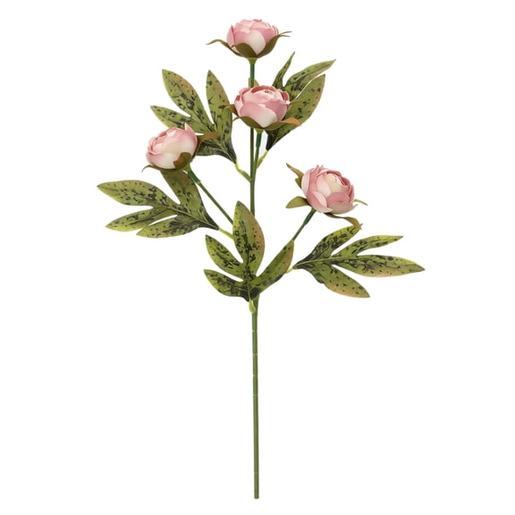 Stem with Single Autumn Peony Artificial Flower, Large Faux Bloom for Fall Floral Arrangement Wedding Bouquet and Elegant Home Table Decoration