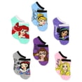thumbnail image 1 of Calcetines Disney para niñas, modernos, princesas, paquete de 6, que no se muestran para niños peque, 1 of 7