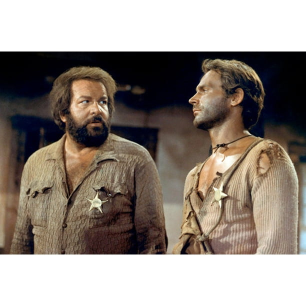 Terence Hill And Bud Spencer In Lo Chiamavano Trinita They Call Me Trinity Comedy Western 24x36 Poster Walmart Com Walmart Com