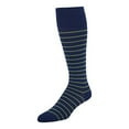 thumbnail image 2 of Rejuva Men & Women, Stripe Pattern 15-20mmHg Graduated Support Compression Socks (Navy/Green) Large, 2 of 5