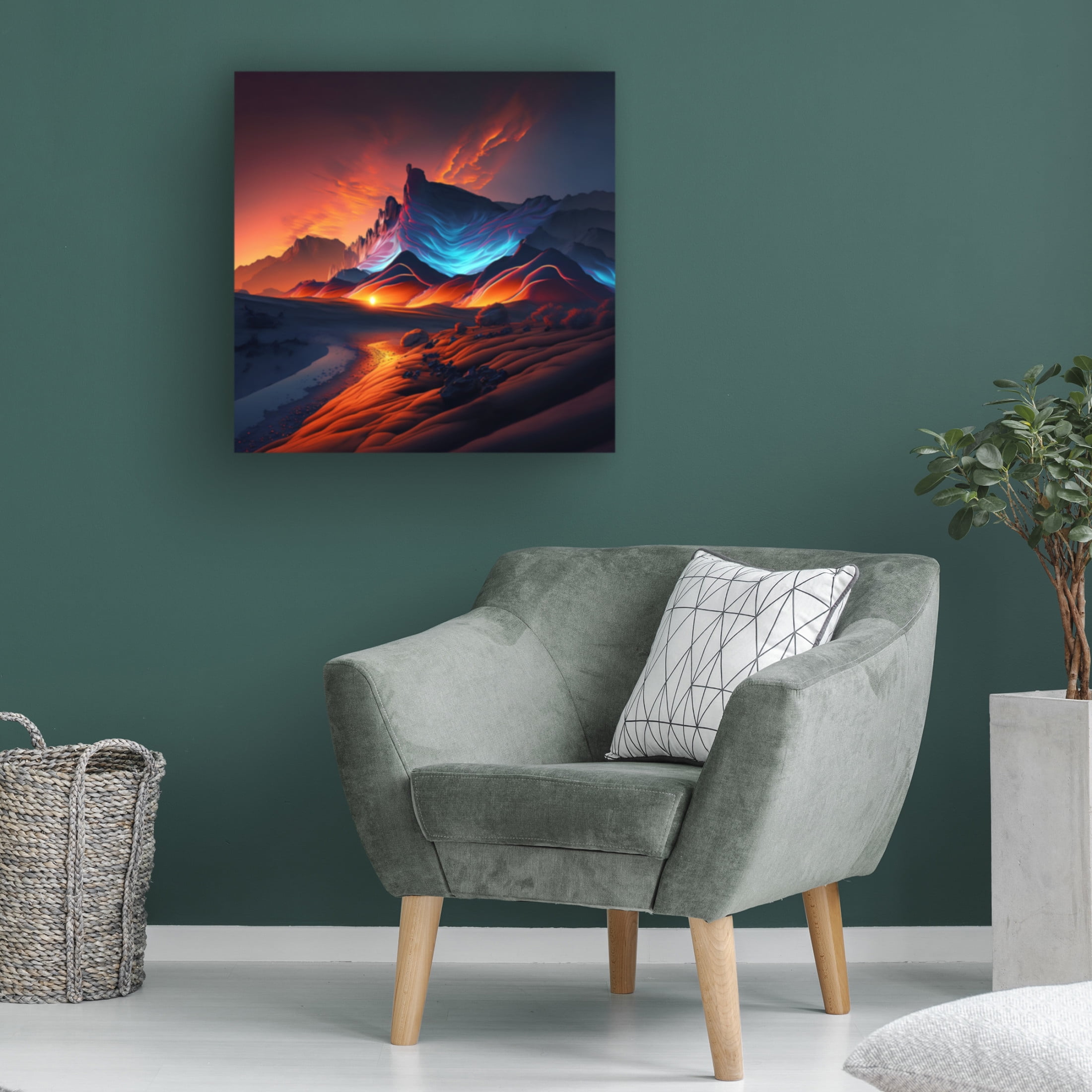 Canvas Wall Art - Ray Heere 'Desert Of Dreams 17' Wall Art for Living Room, Bedroom, or Office Décor by Trademark Fine Art - 18 x 18 Inches